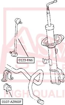 ASVA 0123-FN6 - Entretoise / tige, stabilisateur cwaw.fr