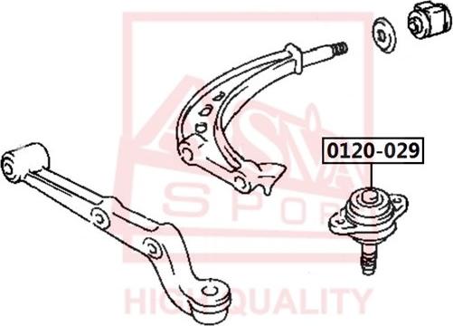 ASVA 0120-029 - Rotule de suspension cwaw.fr