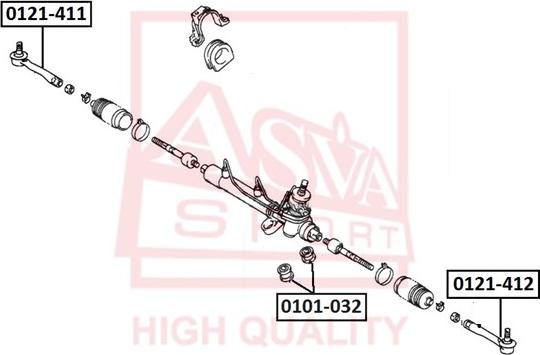 ASVA 0121-412 - Rotule de barre de connexion cwaw.fr