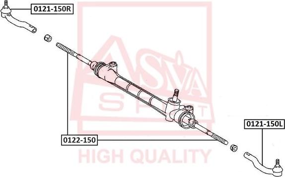 ASVA 0121-150R - Rotule de barre de connexion cwaw.fr