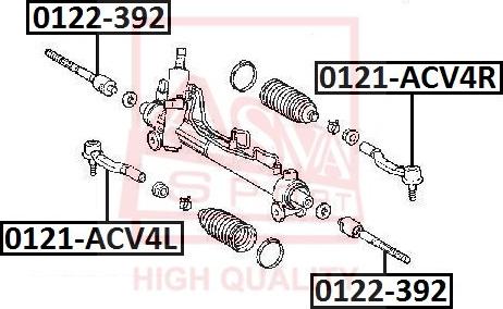 ASVA 0121-ACV4R - Rotule de barre de connexion cwaw.fr