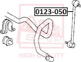 ASVA 0123-050 - Entretoise / tige, stabilisateur cwaw.fr