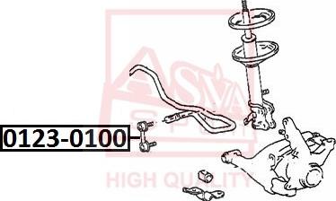 ASVA 0123-0100 - Entretoise / tige, stabilisateur cwaw.fr