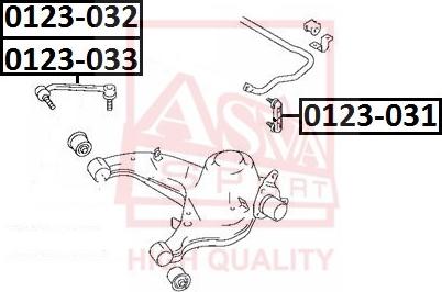 ASVA 0123-031 - Entretoise / tige, stabilisateur cwaw.fr