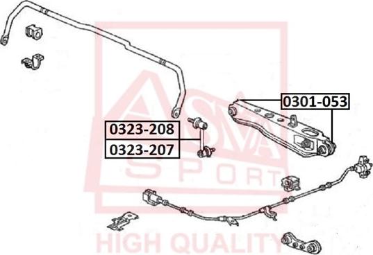 ASVA 0301-053 - Suspension, bras de liaison cwaw.fr