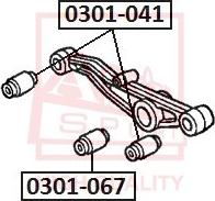 ASVA 0301-067 - Suspension, bras de liaison cwaw.fr