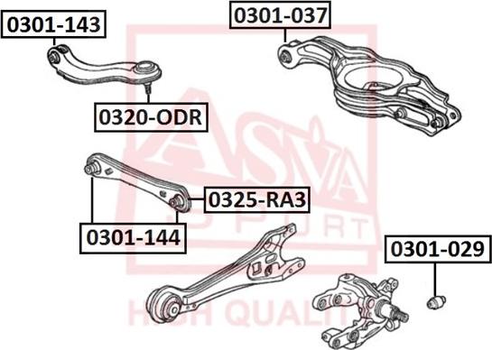 ASVA 0320-ODR - Rotule de suspension cwaw.fr