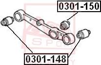 ASVA 0301-148 - Suspension, bras de liaison cwaw.fr