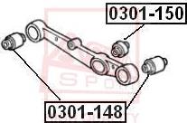 ASVA 0301-150 - Suspension, bras de liaison cwaw.fr