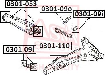 ASVA 0301-110 - Suspension, bras de liaison cwaw.fr