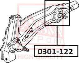 ASVA 0301-122 - Suspension, bras de liaison cwaw.fr