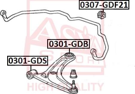 ASVA 0301-GDB - Suspension, bras de liaison cwaw.fr