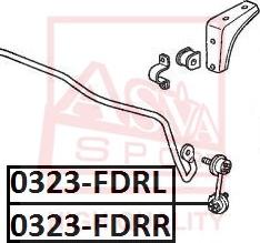 ASVA 0323-FDRR - Entretoise / tige, stabilisateur cwaw.fr