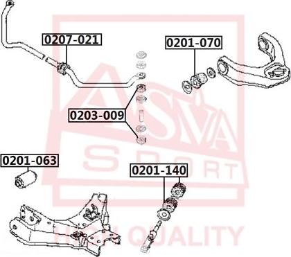 ASVA 0203-009 - Coupelle de suspension cwaw.fr