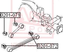 ASVA 0201-071 - Suspension, bras de liaison cwaw.fr