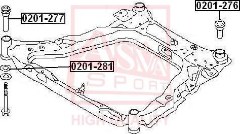 ASVA 0201-281 - Suspension, bras de liaison cwaw.fr