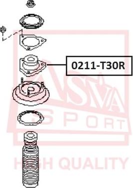 ASVA 0211-T30R - Coupelle de suspension cwaw.fr