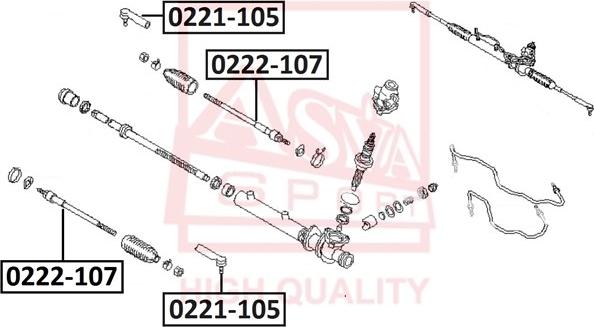 ASVA 0221-105 - Rotule de barre de connexion cwaw.fr