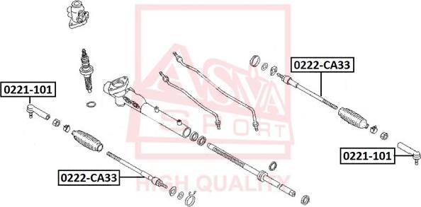 ASVA 0221-101 - Rotule de barre de connexion cwaw.fr