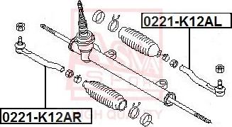 ASVA 0221-K12AR - Rotule de barre de connexion cwaw.fr