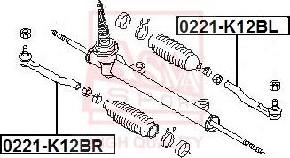 ASVA 0221-K12BR - Rotule de barre de connexion cwaw.fr