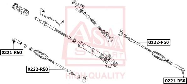 ASVA 0221-R50 - Rotule de barre de connexion cwaw.fr