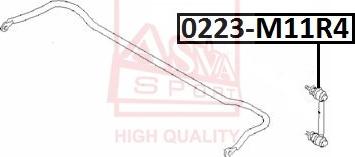 ASVA 0223-M11R4 - Entretoise / tige, stabilisateur cwaw.fr