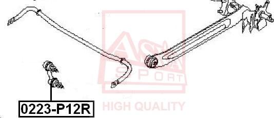 ASVA 0223-P12R - Entretoise / tige, stabilisateur cwaw.fr