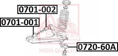 ASVA 0701-001 - Suspension, bras de liaison cwaw.fr