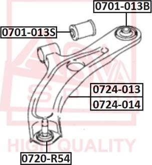 ASVA 0701-013B - Suspension, bras de liaison cwaw.fr