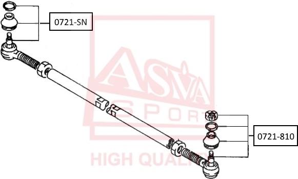 ASVA 0721-810 - Rotule de barre de connexion cwaw.fr