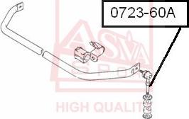 ASVA 0723-60A - Entretoise / tige, stabilisateur cwaw.fr