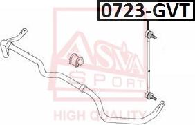 ASVA 0723-GVT - Entretoise / tige, stabilisateur cwaw.fr