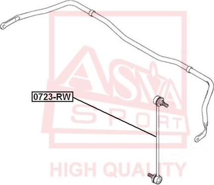 ASVA 0723-RW - Entretoise / tige, stabilisateur cwaw.fr