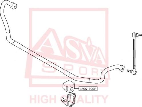 ASVA 1907-E90F - Coussinet de palier, stabilisateur cwaw.fr