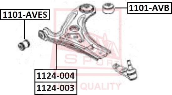 ASVA 1101-AVB - Suspension, bras de liaison cwaw.fr