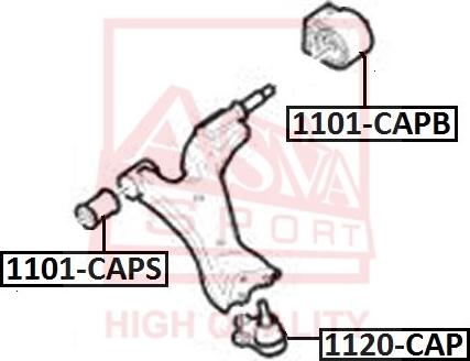 ASVA 1101-CAPB - Suspension, bras de liaison cwaw.fr