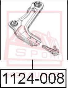 ASVA 1124-008 - Bras de liaison, suspension de roue cwaw.fr