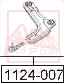 ASVA 1124-007 - Bras de liaison, suspension de roue cwaw.fr