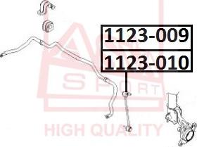 ASVA 1123-010 - Entretoise / tige, stabilisateur cwaw.fr