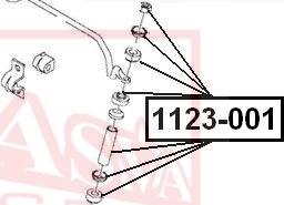 ASVA 1123-001 - Entretoise / tige, stabilisateur cwaw.fr