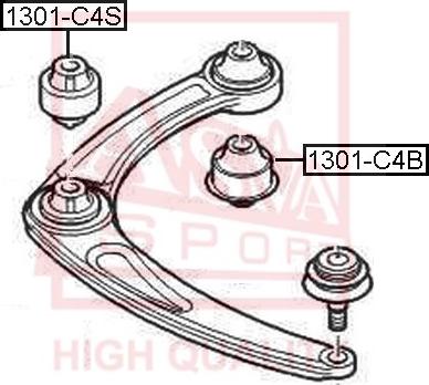 ASVA 1301-C4B - Suspension, bras de liaison cwaw.fr