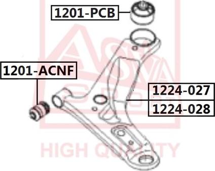 ASVA 1201-ACNF - Suspension, bras de liaison cwaw.fr