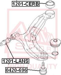 ASVA 1201-CERB - Suspension, bras de liaison cwaw.fr