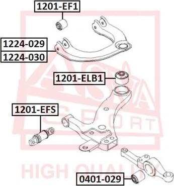 ASVA 1201-ELB1 - Suspension, bras de liaison cwaw.fr