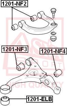 ASVA 1201-NF4 - Suspension, bras de liaison cwaw.fr