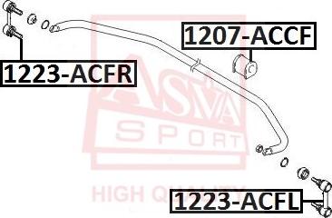 ASVA 1223-ACFR - Entretoise / tige, stabilisateur cwaw.fr