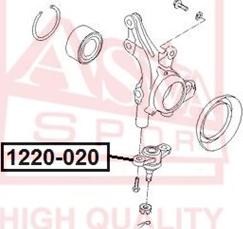 ASVA 1220-020 - Rotule de suspension cwaw.fr