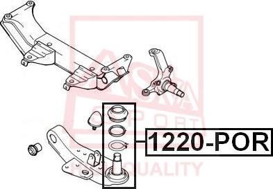 ASVA 1220-POR - Rotule de suspension cwaw.fr