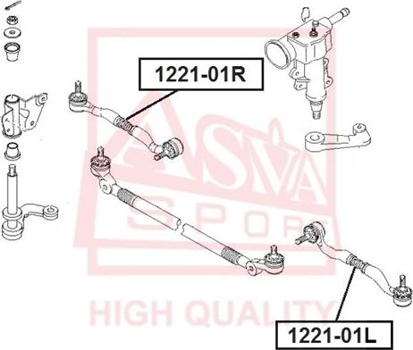 ASVA 1221-01L - Rotule de barre de connexion cwaw.fr